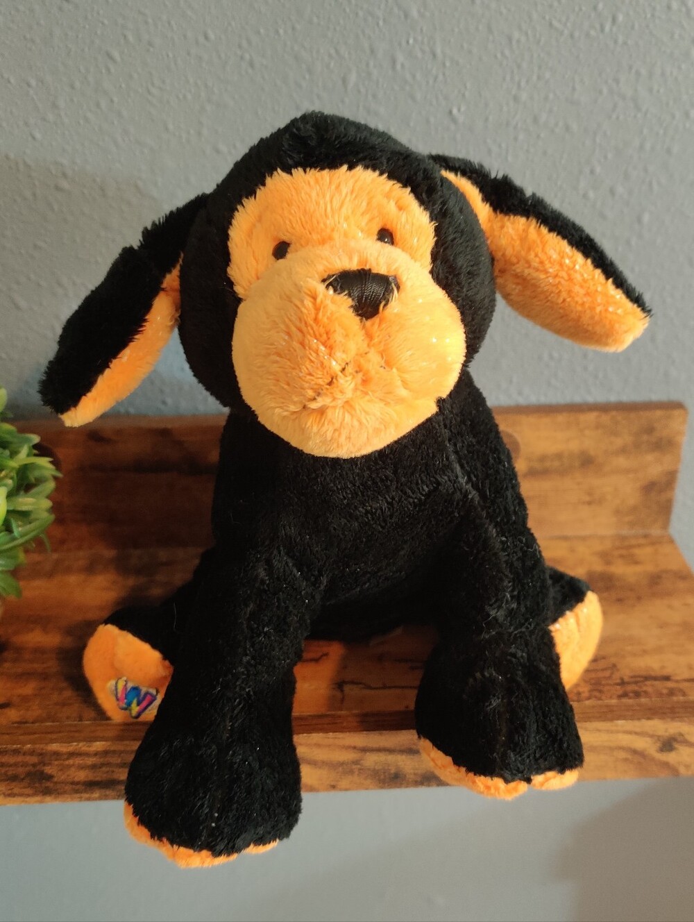 Webkinz Halloween Dog Pumpkin Puppy Plush Black Stuffed Animal Ganz Not Sealed